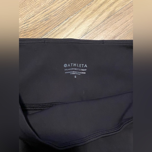 Athleta Delancey Moto Tights Black Small - Picture 3 of 4